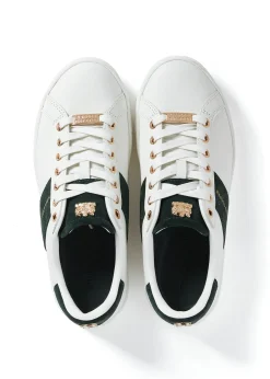 Online Knightsbridge Court Trainer (White Racing Green) Women Trainers
