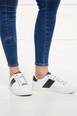 Fashion Knightsbridge Court Trainer (Black Croc) Women Trainers