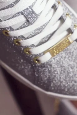 Outlet Knightsbridge Crystal Trainer (Silver Crystal) Women Trainers