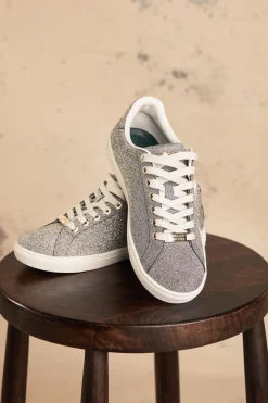 Outlet Knightsbridge Crystal Trainer (Silver Crystal) Women Trainers