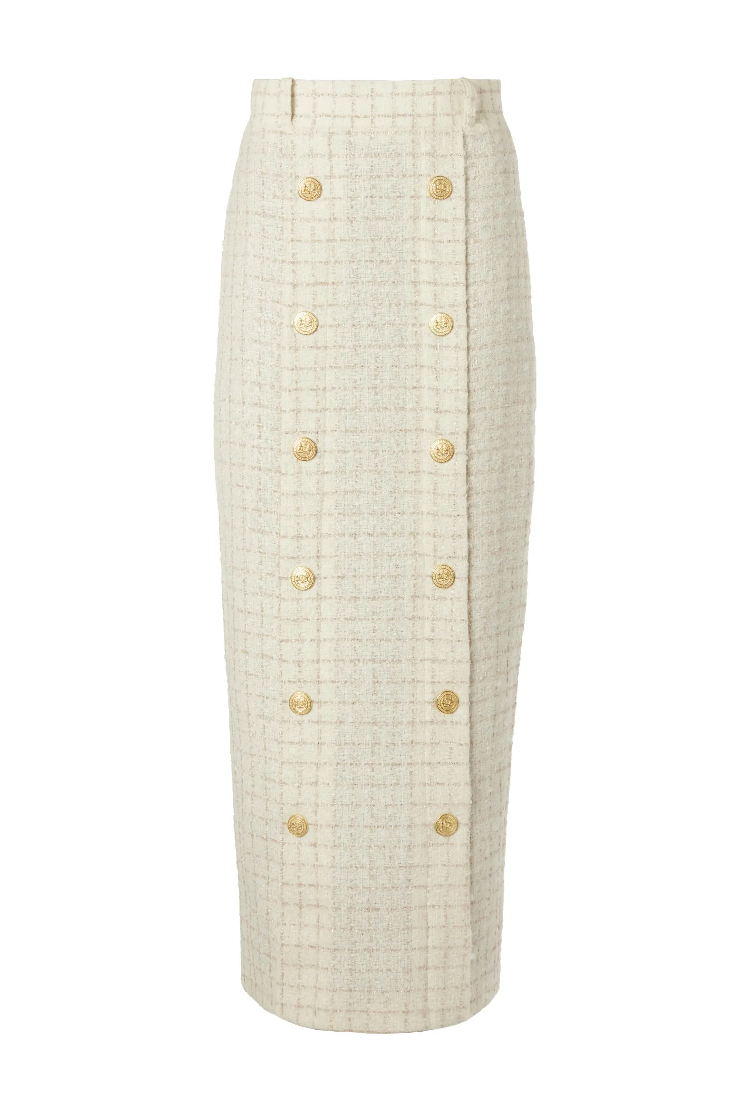 New Knightsbridge Maxi Skirt (Ivory Sparkle Tweed) Women Skirts|Tailoring