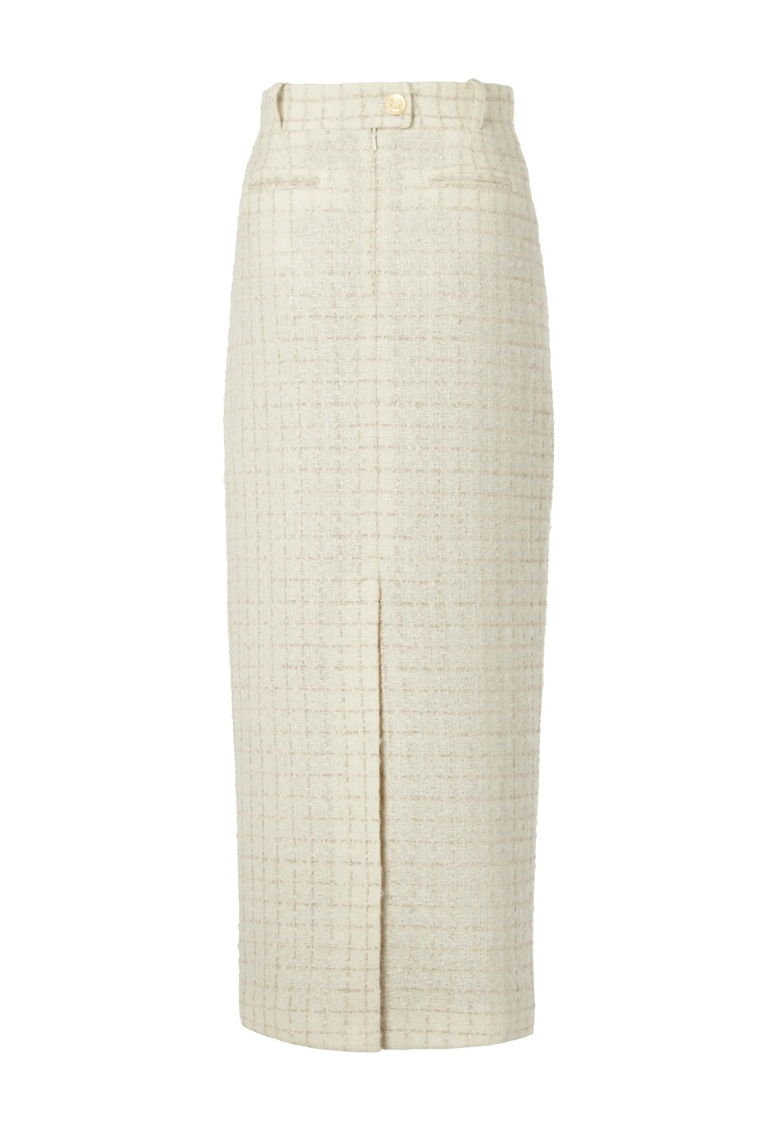 New Knightsbridge Maxi Skirt (Ivory Sparkle Tweed) Women Skirts|Tailoring