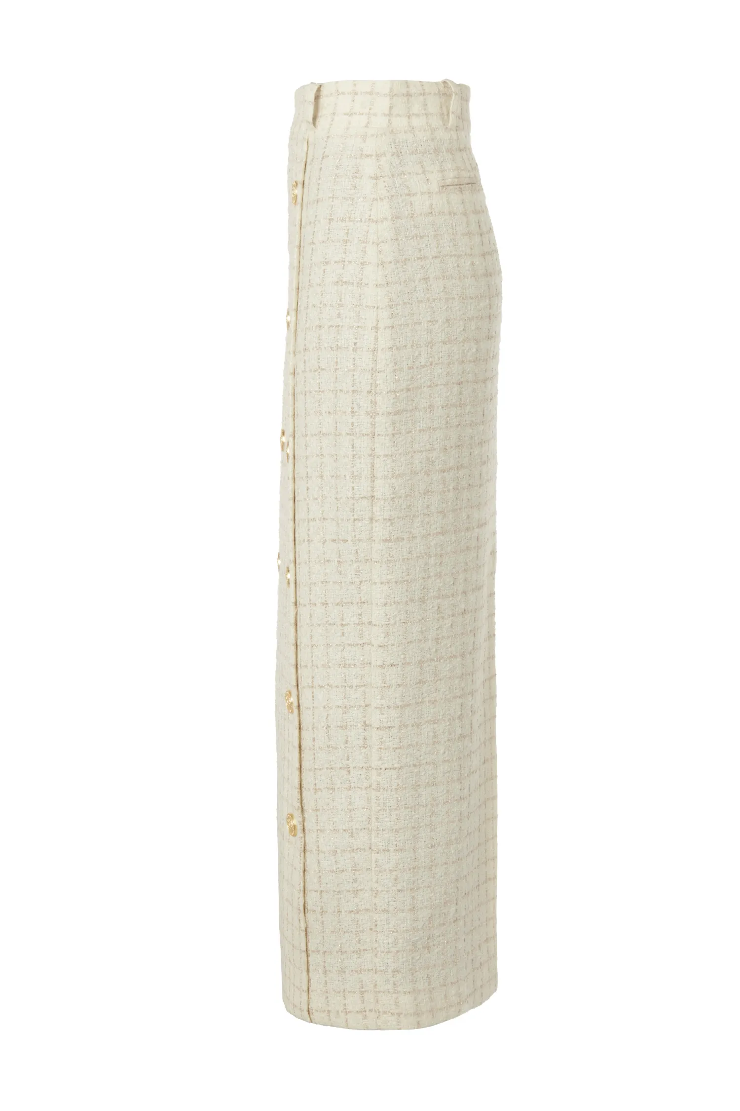 New Knightsbridge Maxi Skirt (Ivory Sparkle Tweed) Women Skirts|Tailoring