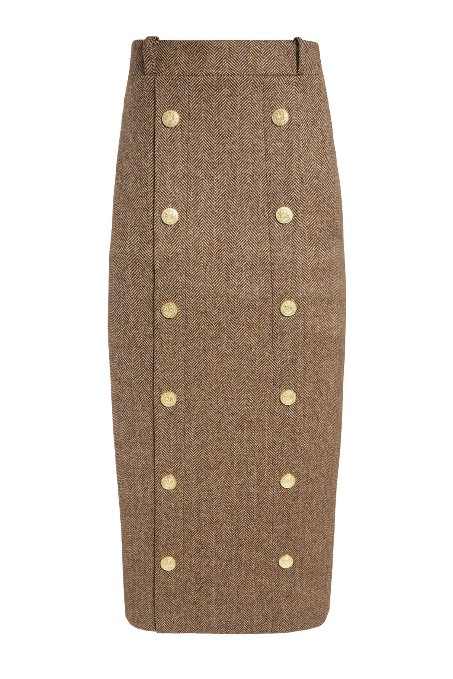 Hot Knightsbridge Maxi Skirt (Large Scale Brown Herringbone) Women Skirts|Tailoring