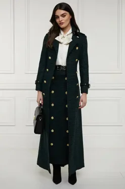 Discount Knightsbridge Maxi Skirt (Emerald Houndstooth) Women Skirts|Tailoring