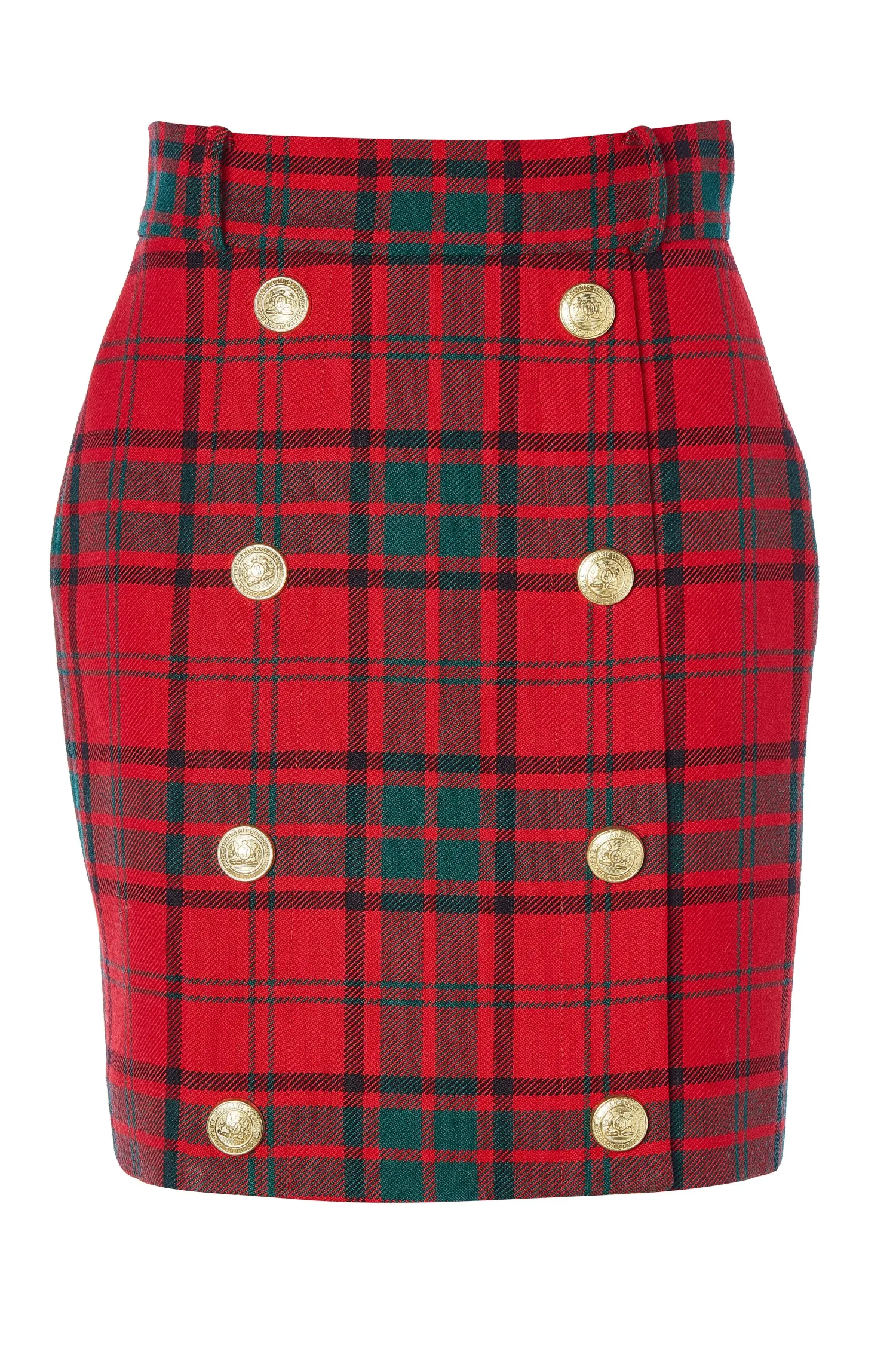 Fashion Knightsbridge Skirt (Red Tartan) Women Skirts|Tailoring