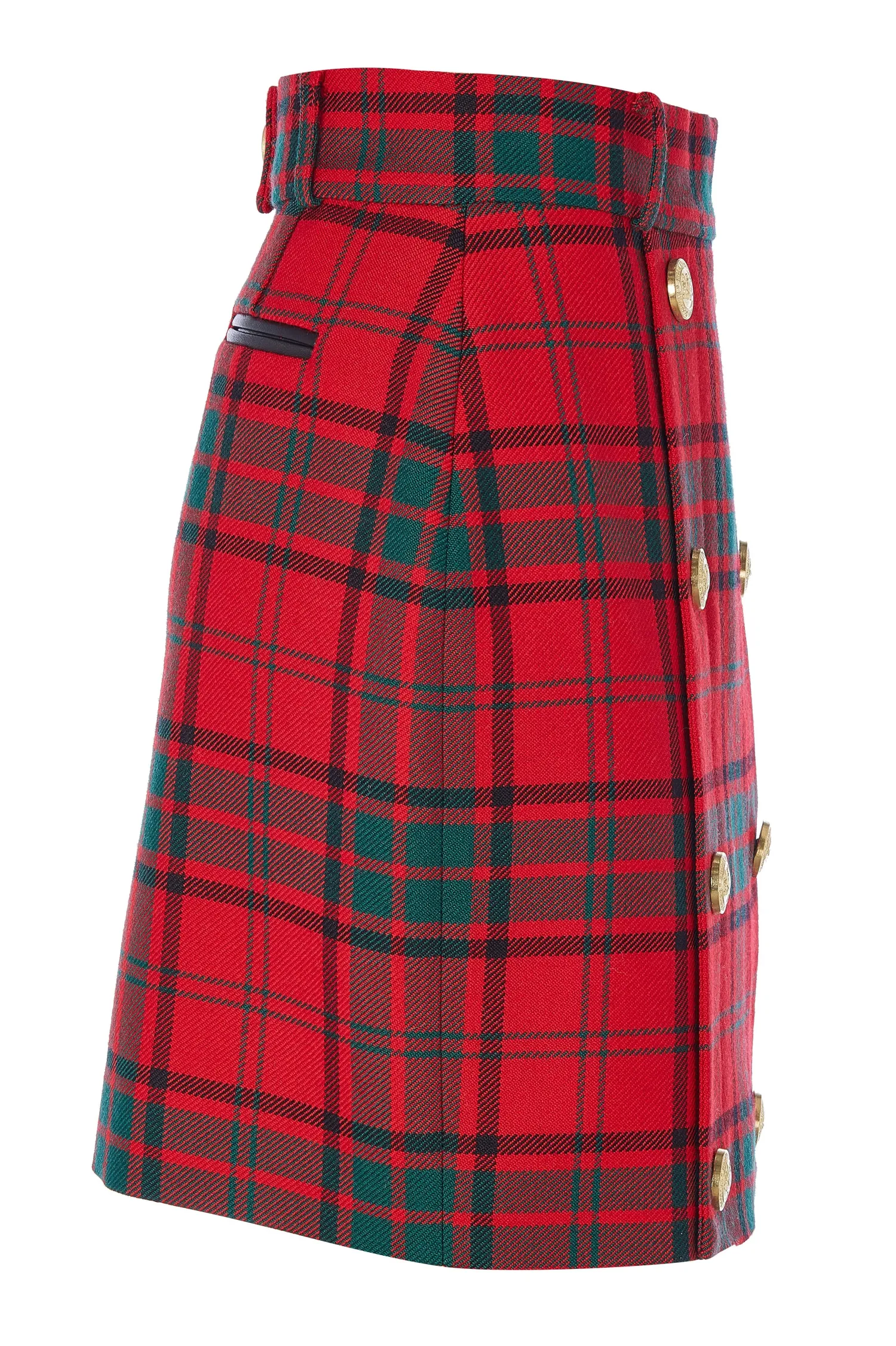 Fashion Knightsbridge Skirt (Red Tartan) Women Skirts|Tailoring