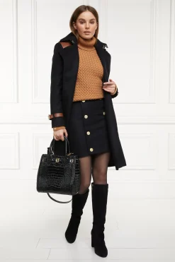 Discount Knightsbridge Skirt (Soft Black Tan) Women Skirts|Tailoring