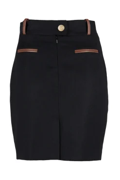 Discount Knightsbridge Skirt (Soft Black Tan) Women Skirts|Tailoring