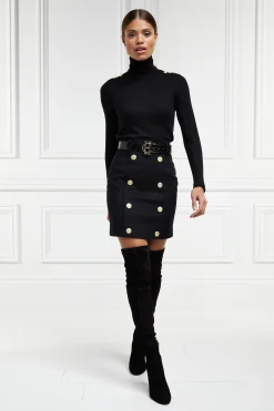 Outlet Knightsbridge Skirt (Soft Black) Women Skirts|Tailoring