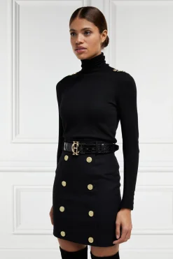 Outlet Knightsbridge Skirt (Soft Black) Women Skirts|Tailoring