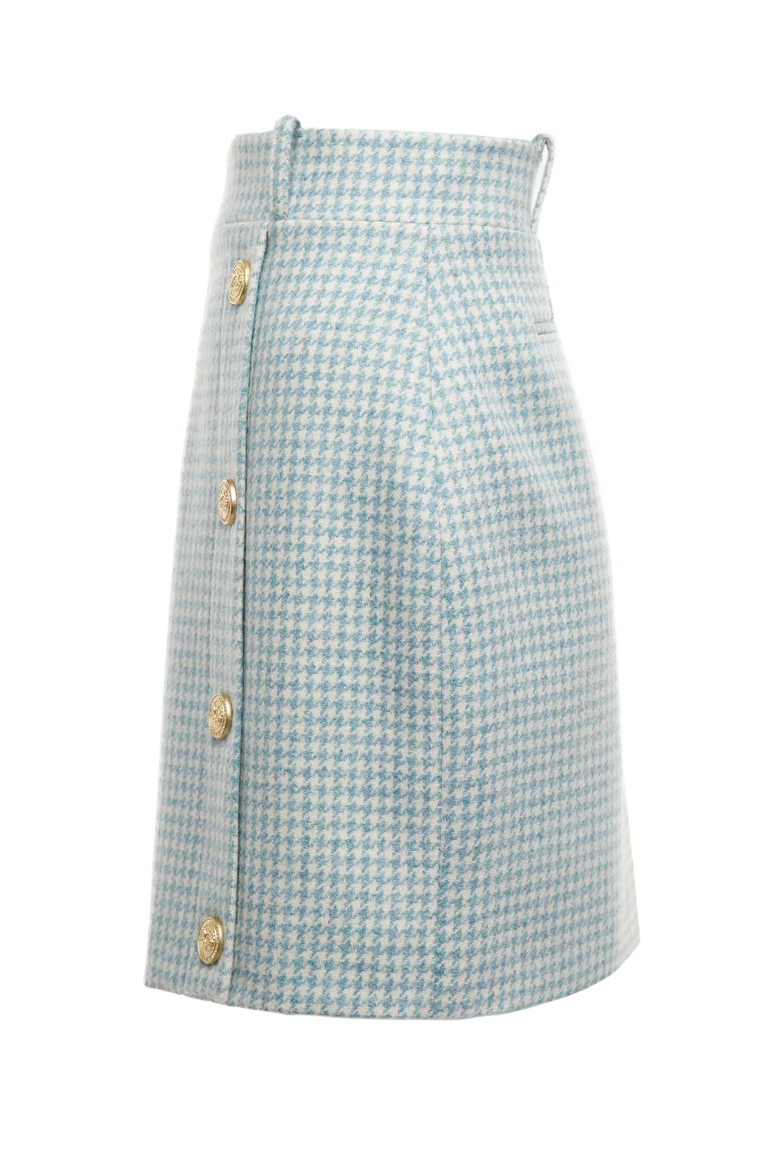 Online Knightsbridge Skirt (Teal Houndstooth) Women Skirts|Tailoring