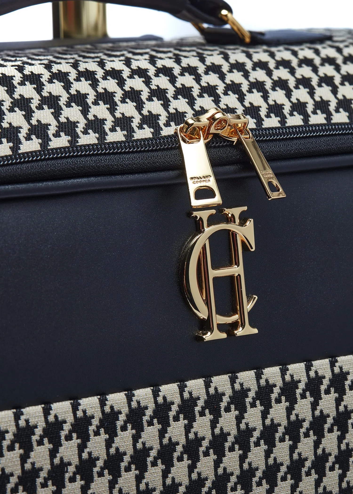 Online Knightsbridge Small Suitcase (Ecru Houndstooth) Women Holdalls & Suitcases|Travel Bags