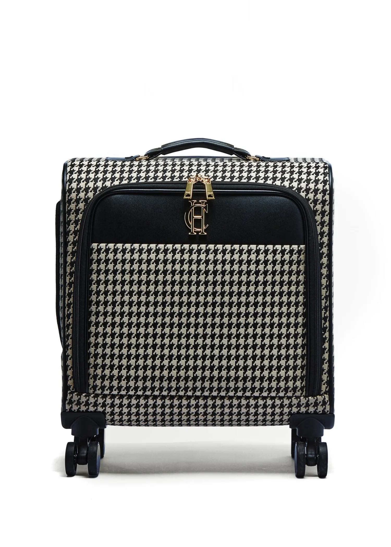 Online Knightsbridge Small Suitcase (Ecru Houndstooth) Women Holdalls & Suitcases|Travel Bags