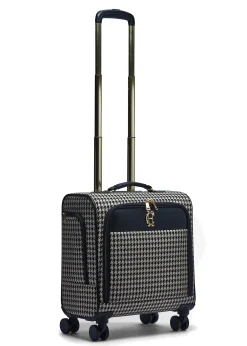 Online Knightsbridge Small Suitcase (Ecru Houndstooth) Women Holdalls & Suitcases|Travel Bags