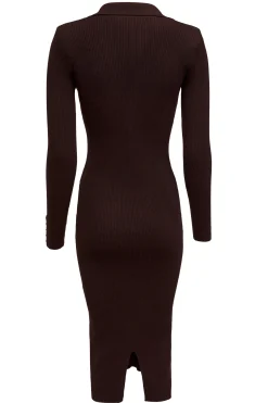 Outlet Knitted Shirt Dress Women Dresses