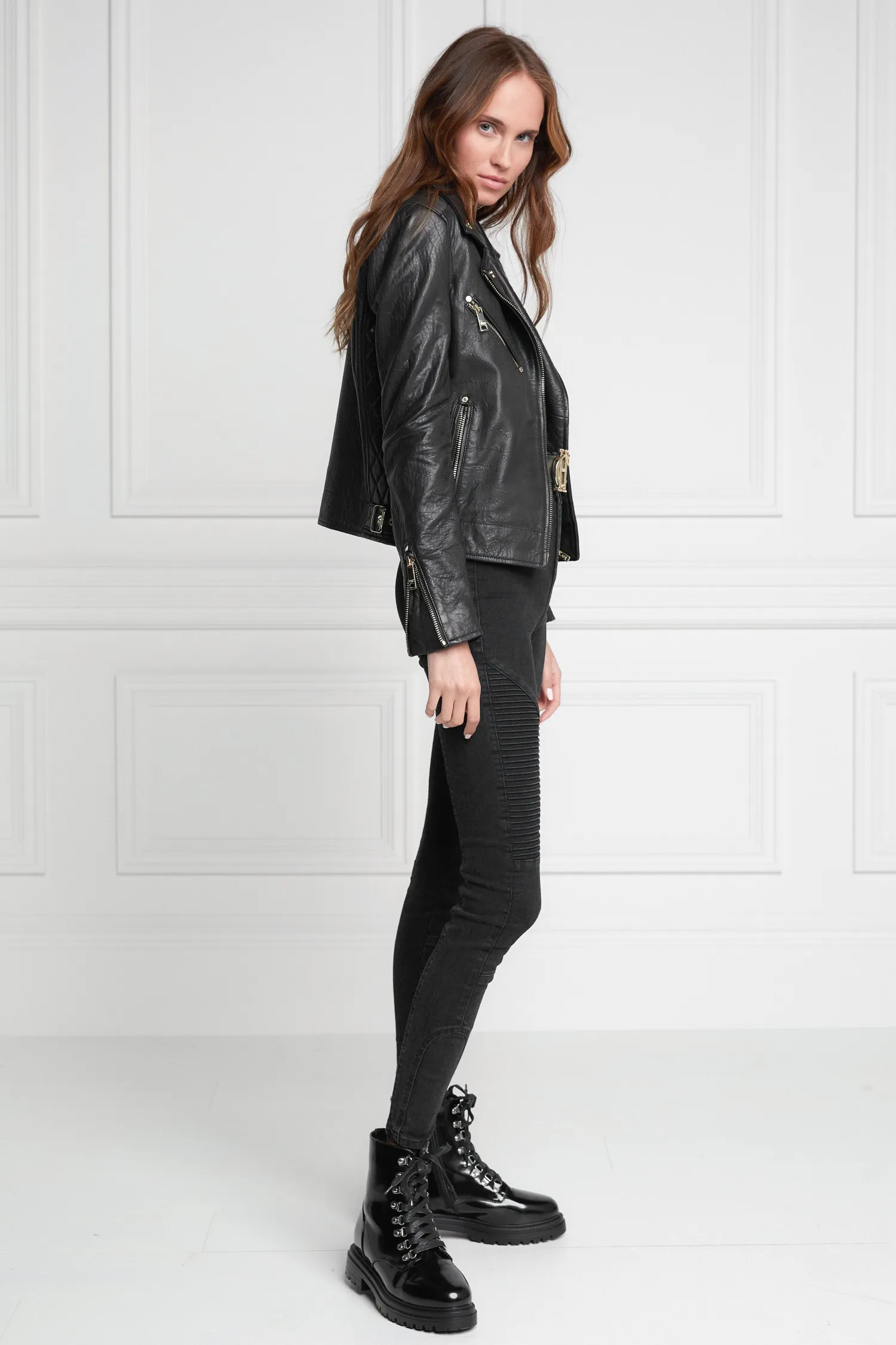 Sale Leather Biker Jacket Women Jackets