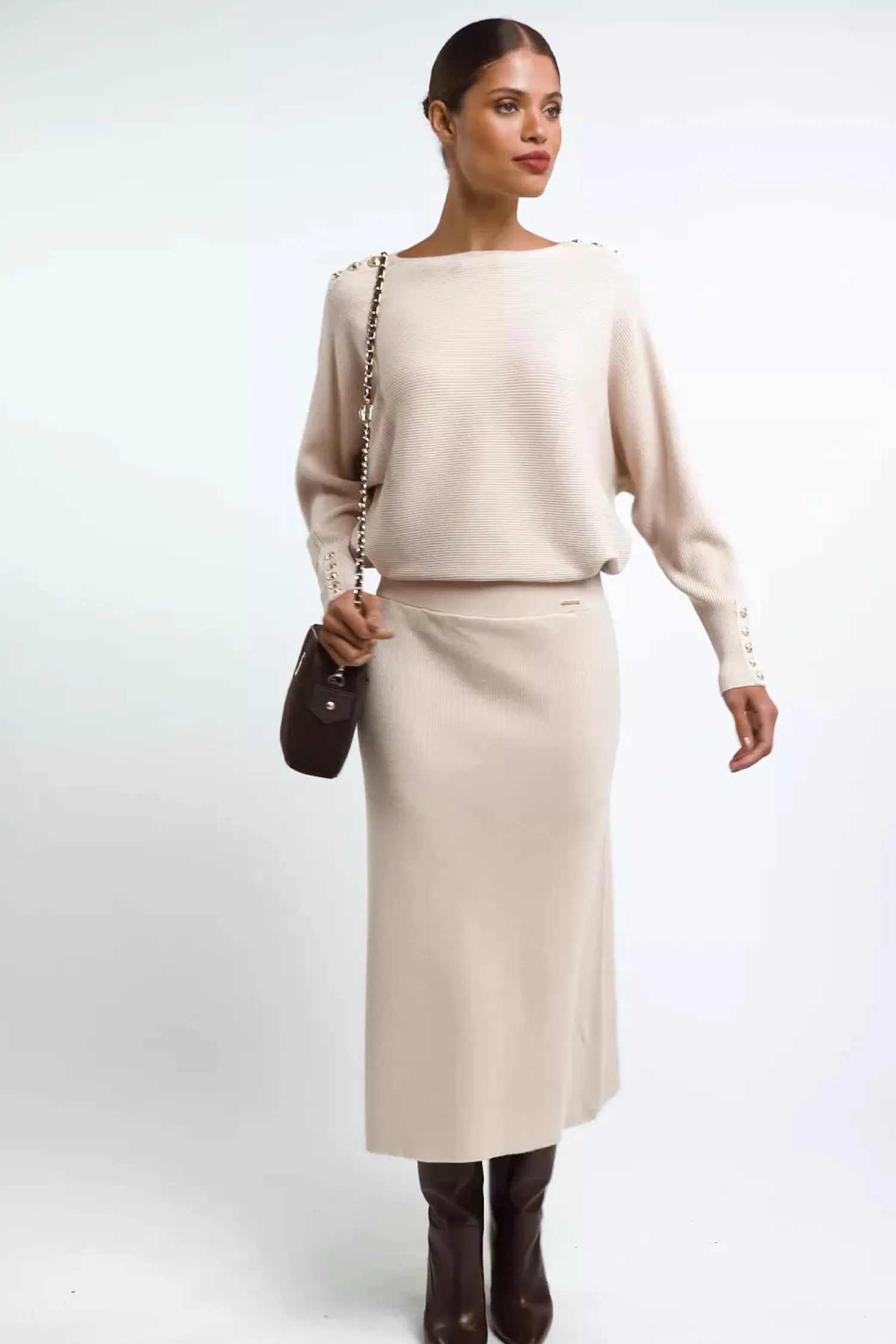 Discount Leyla Knitted Skirt Women Skirts
