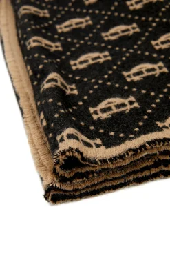 Hot Lightweight Monogram Scarf (Tan Black) Women Scarves|Scarves