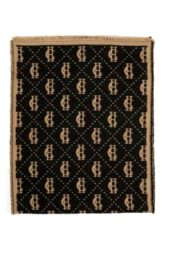 Hot Lightweight Monogram Scarf (Tan Black) Women Scarves|Scarves