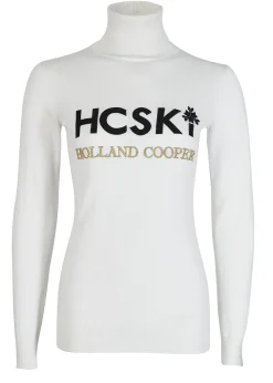 Hot Logo Ski Knit (Winter White) Women Knitwear|Knitwear And Thermals