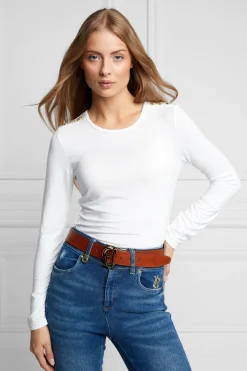 Discount Long Sleeve Crew Neck Tee Women Tees|Tops