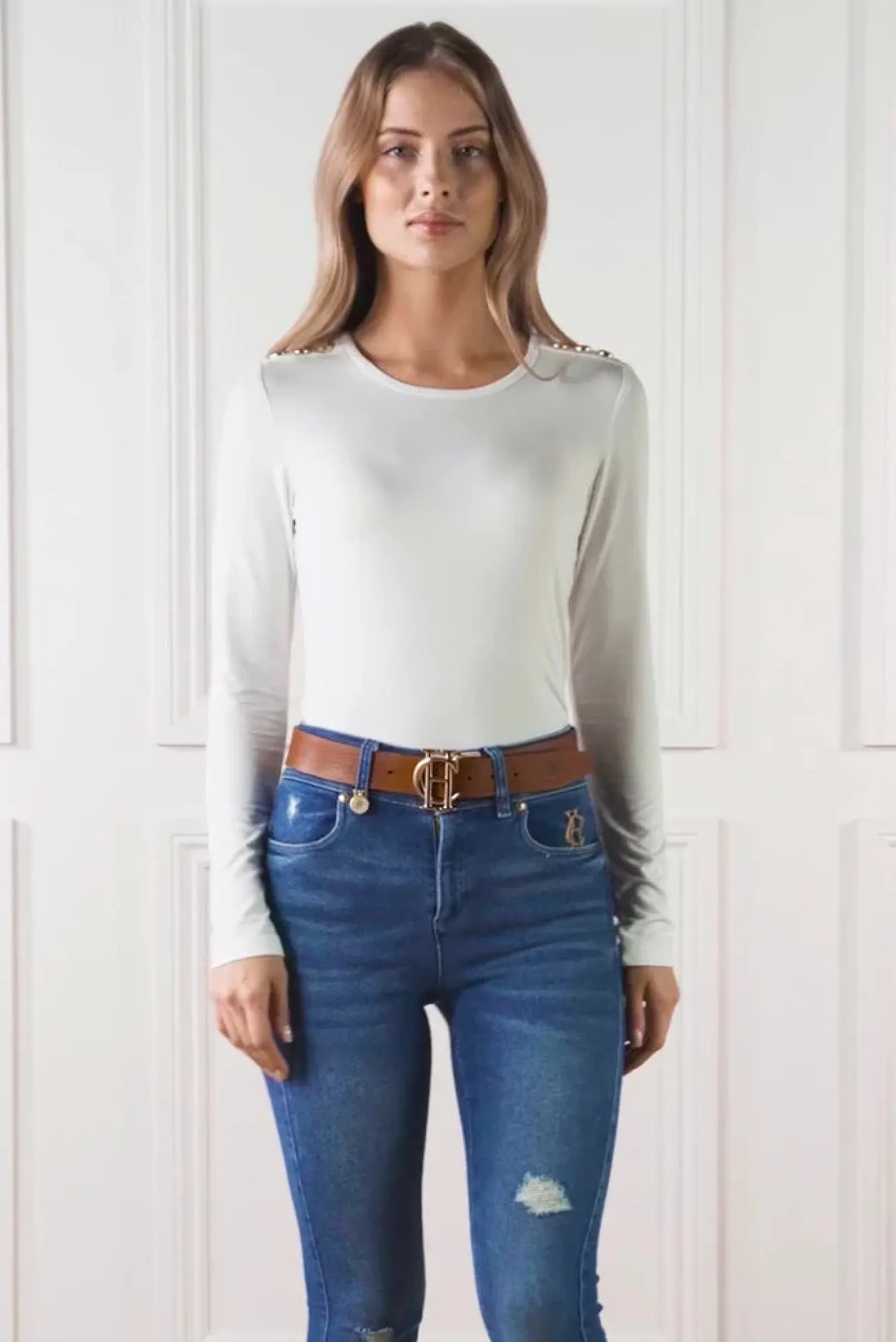 Discount Long Sleeve Crew Neck Tee Women Tees|Tops