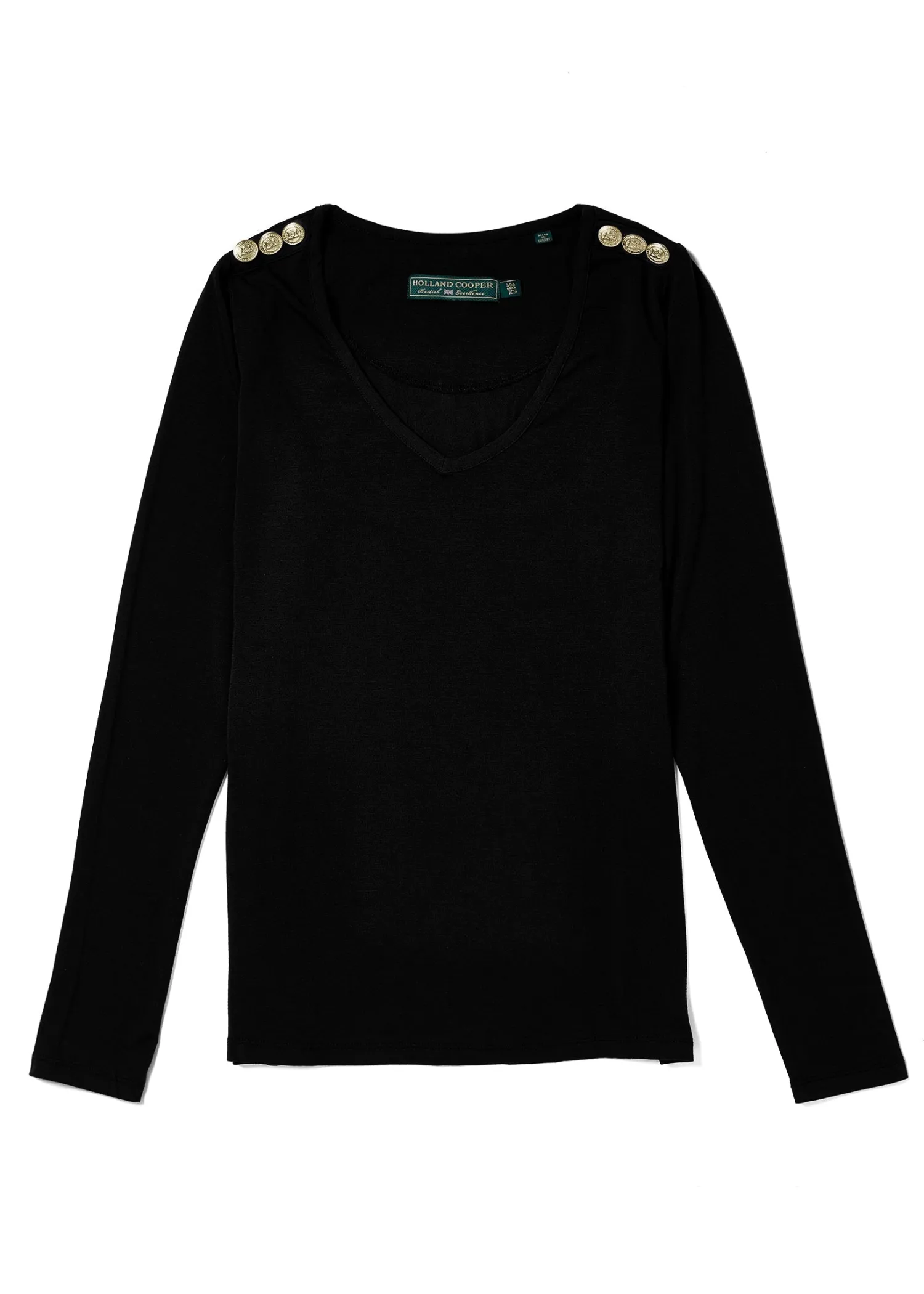 Discount Long Sleeve V-Neck Tee Women Tees|Tops