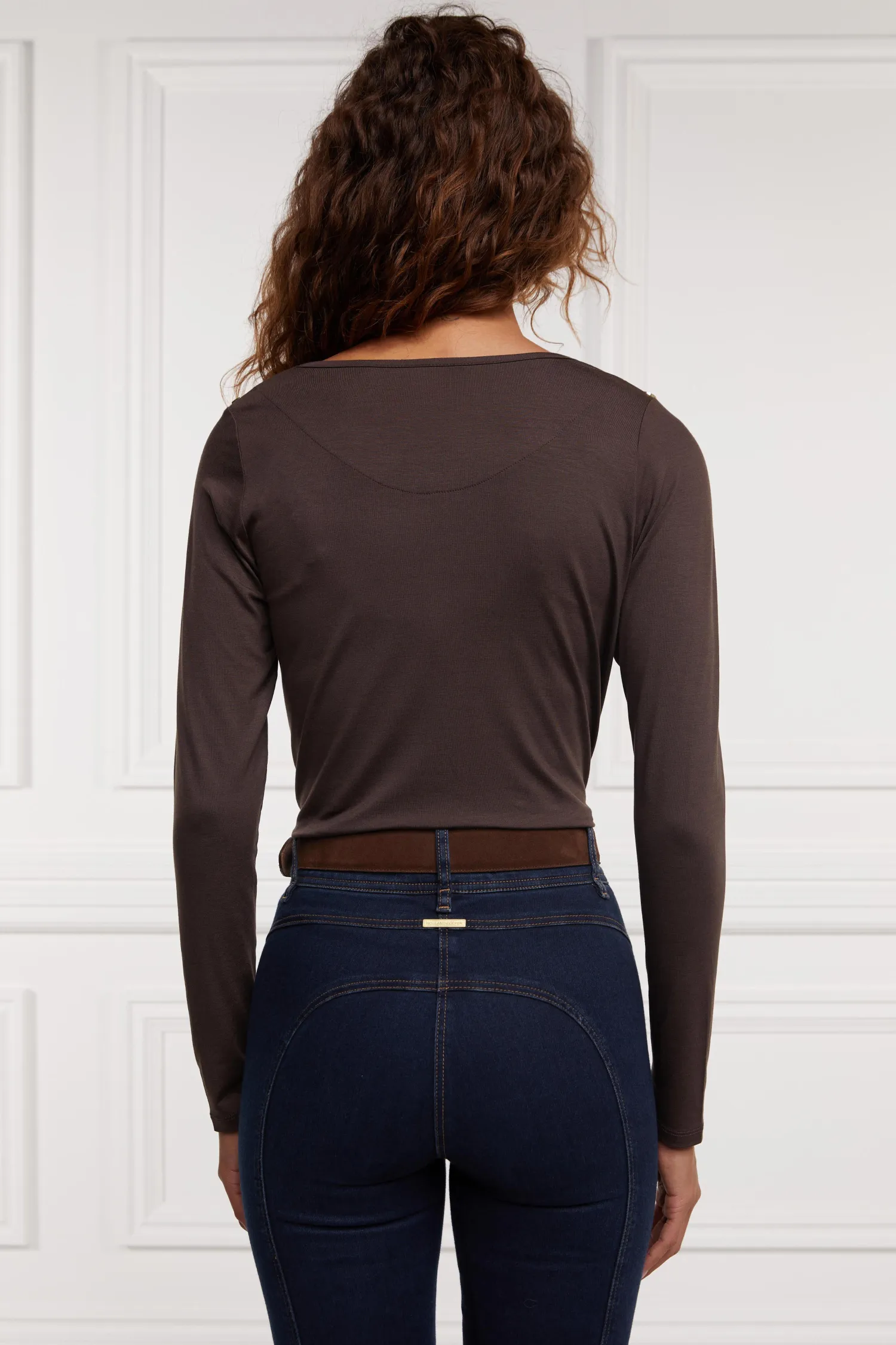 New Long Sleeve V-Neck Tee Women Tees|Tops