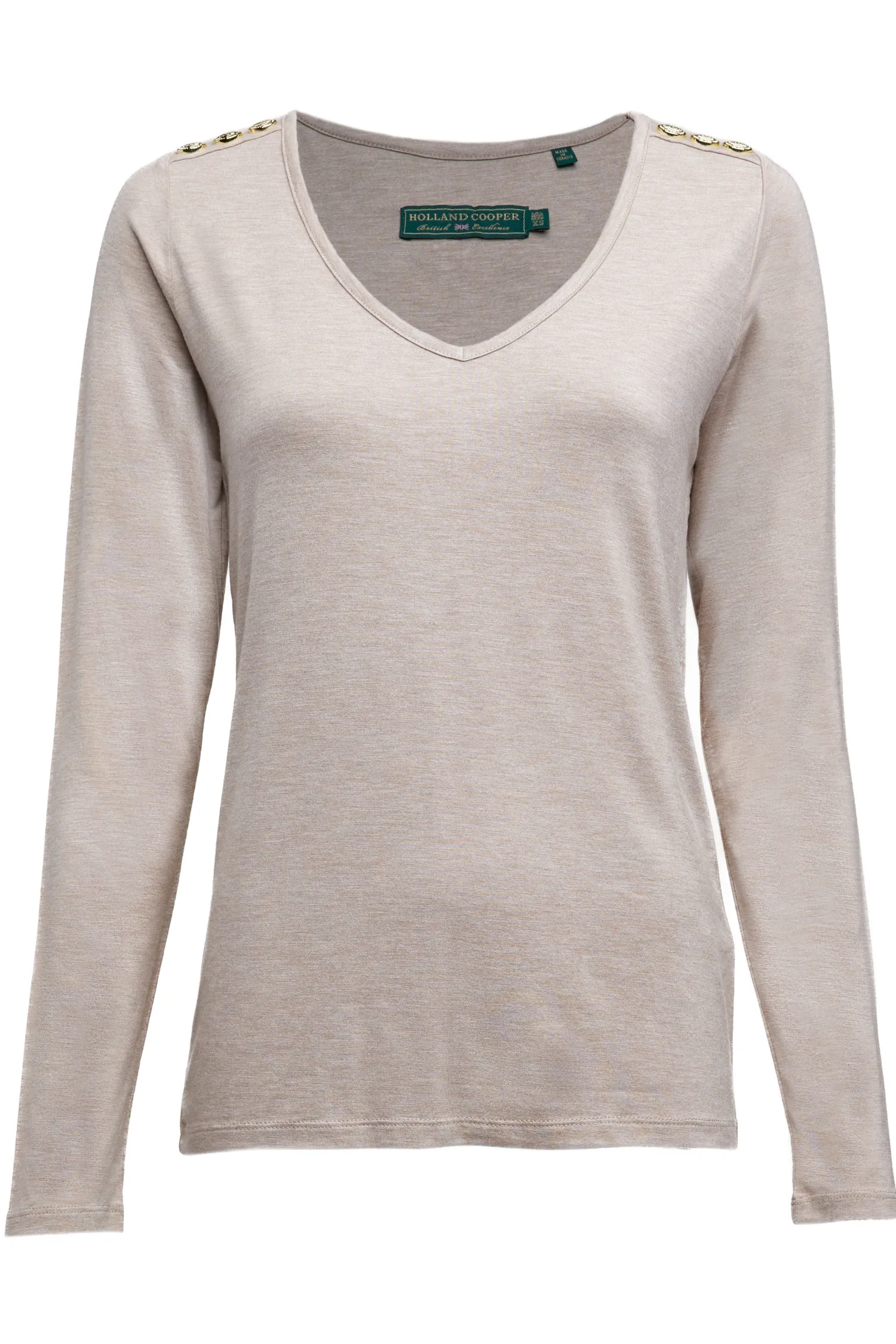 Discount Long Sleeve V-Neck Tee Women Tees|Tops