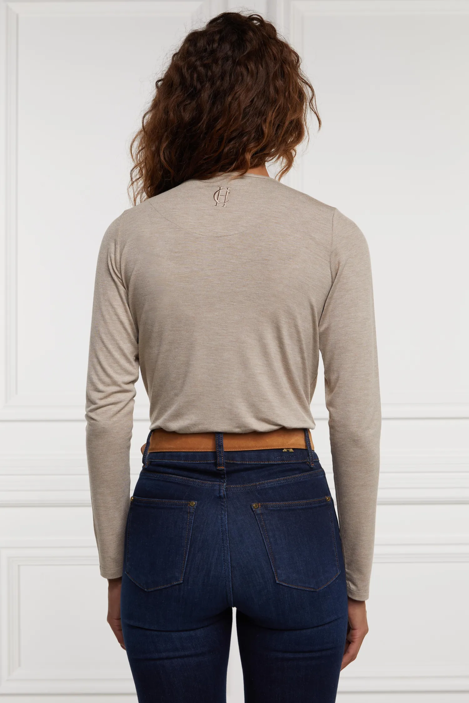 Discount Long Sleeve V-Neck Tee Women Tees|Tops