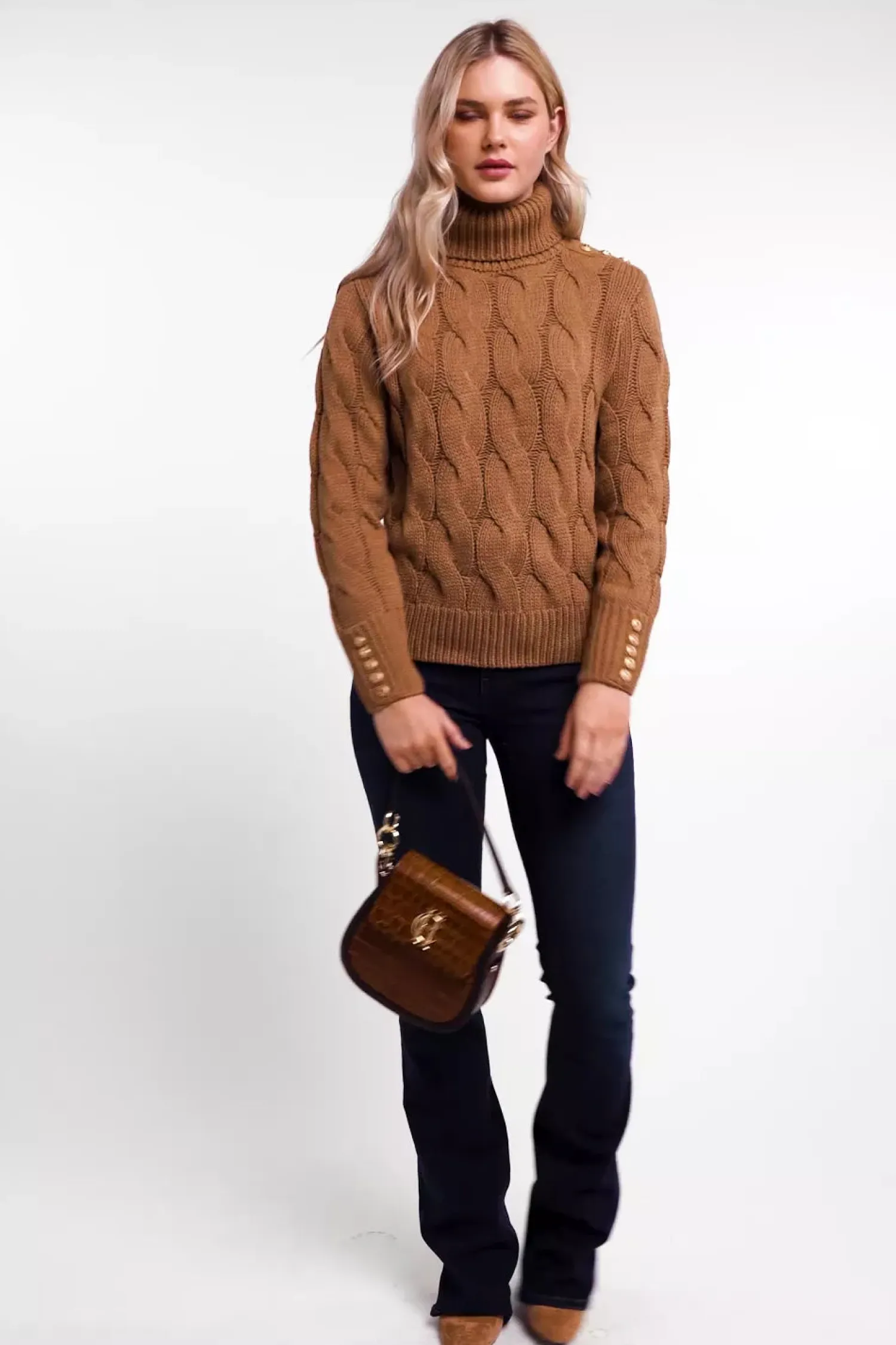 Outlet Lucia Roll Neck Knit Women Knitwear