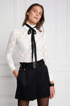 Outlet Luxe Tailored Short (Black Barathea) Women Shorts|Tailoring