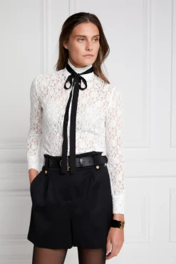 Outlet Luxe Tailored Short (Black Barathea) Women Shorts|Tailoring