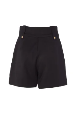 Outlet Luxe Tailored Short (Black Barathea) Women Shorts|Tailoring