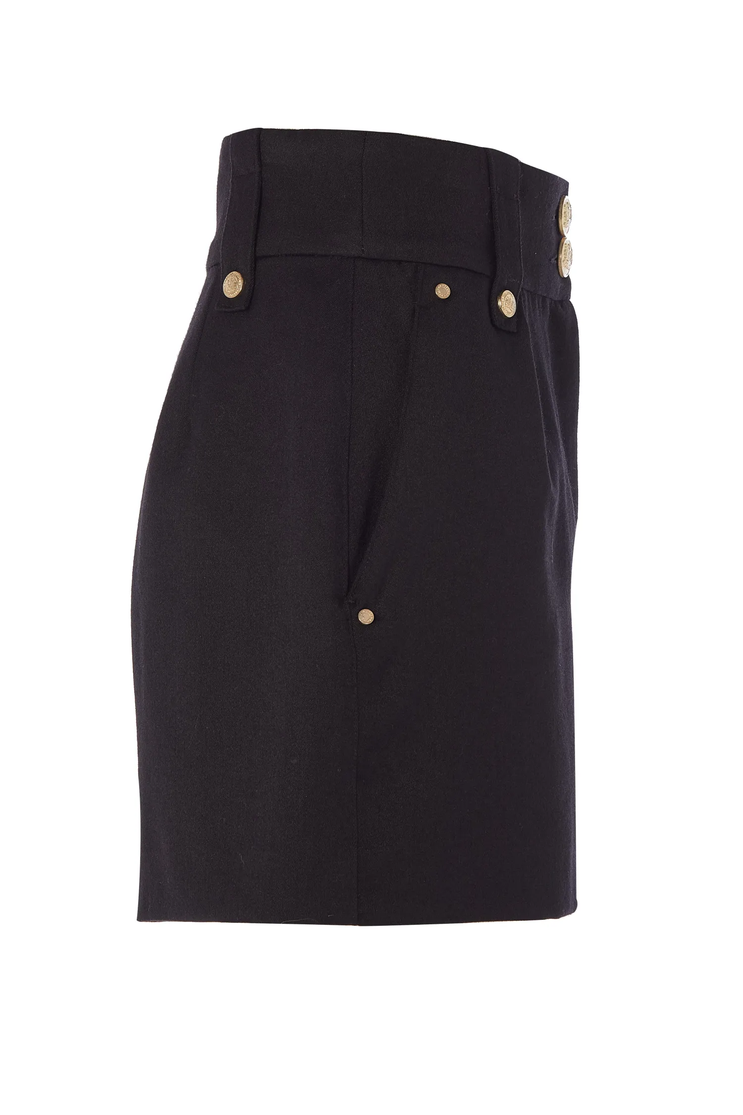 Outlet Luxe Tailored Short (Black Barathea) Women Shorts|Tailoring