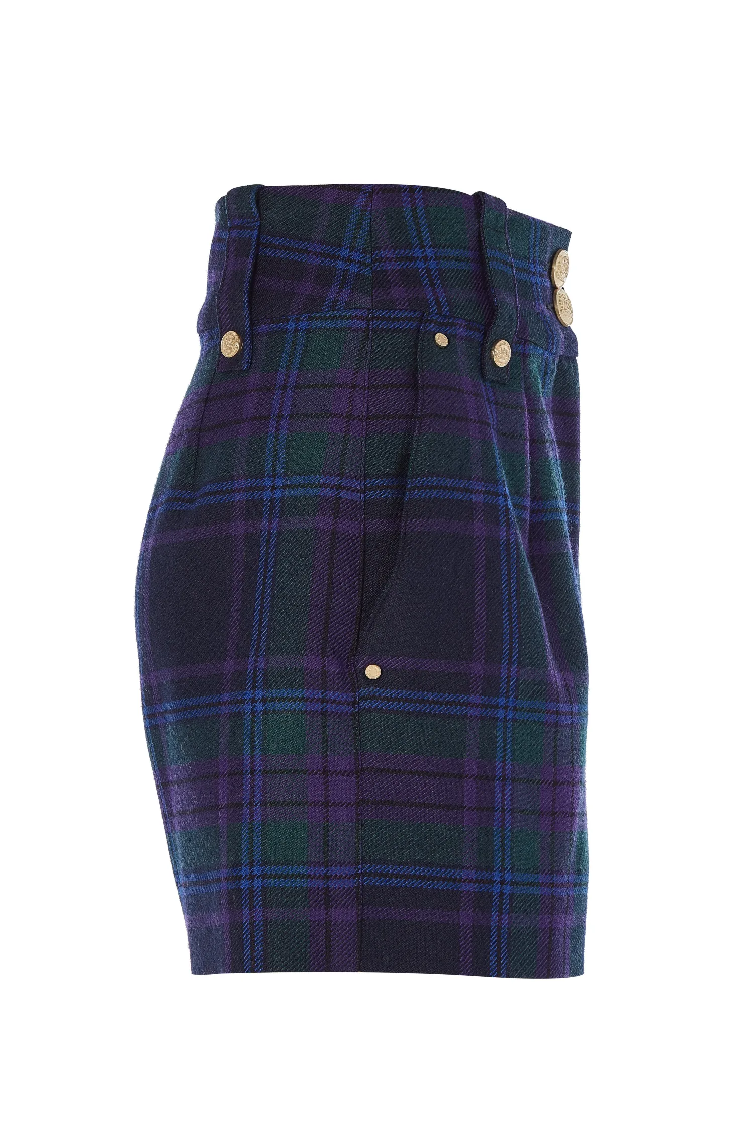 New Luxe Tailored Short (Heather Tartan) Women Shorts|Tailoring