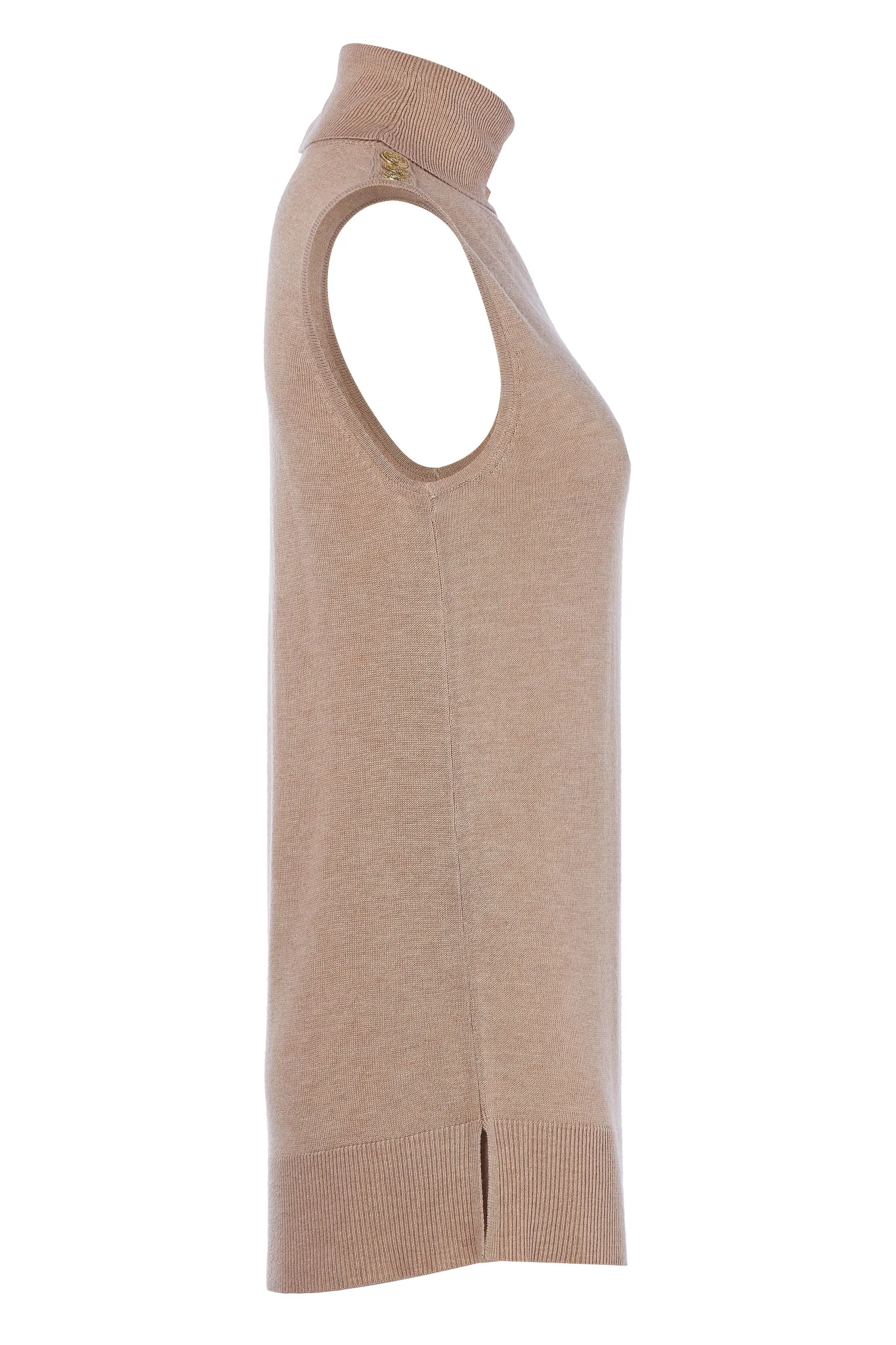 Clearance Luxury Sleeveless Roll Neck Women Knitwear