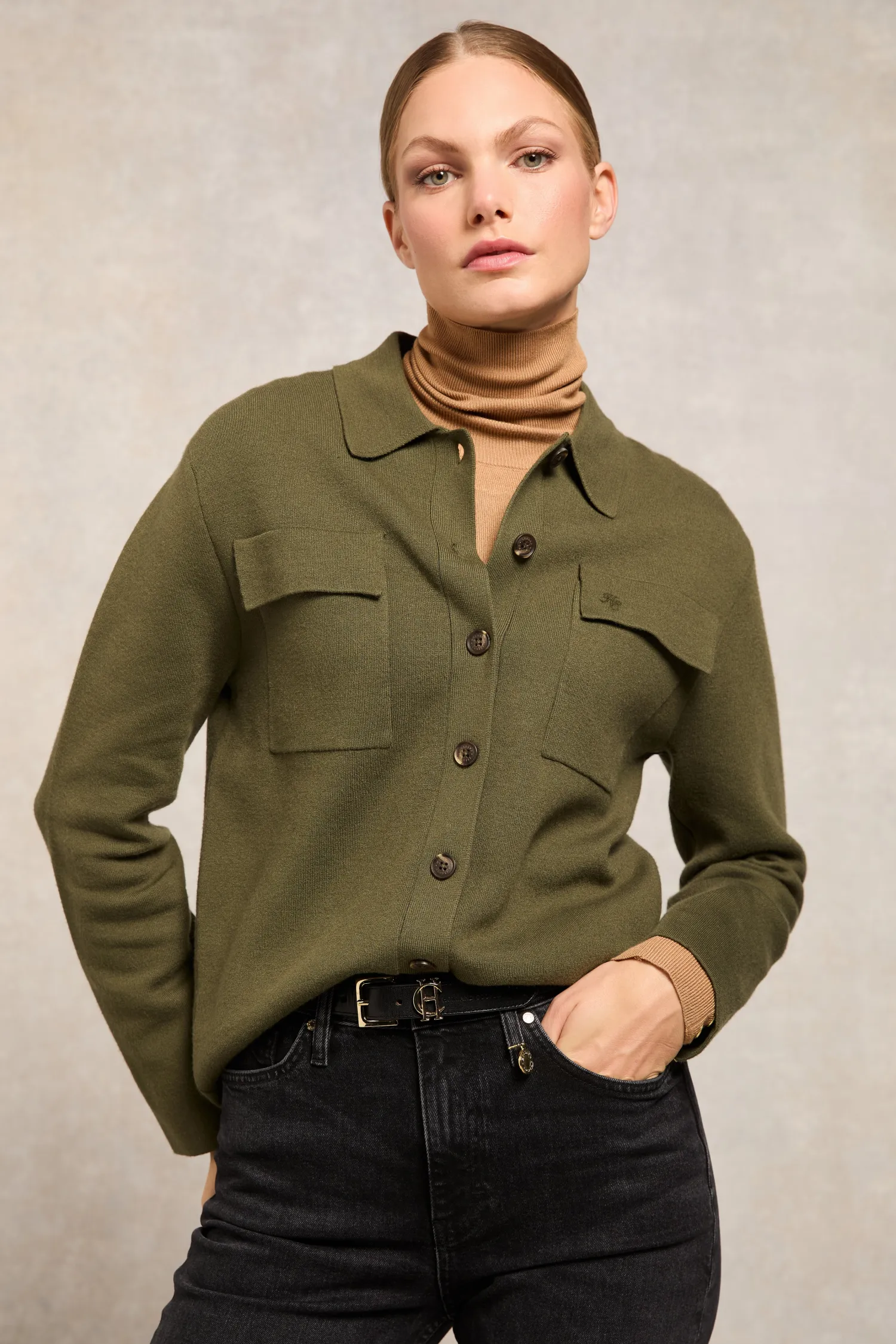 Hot Maria Knitted Overshirt Women Shirts & Blouses