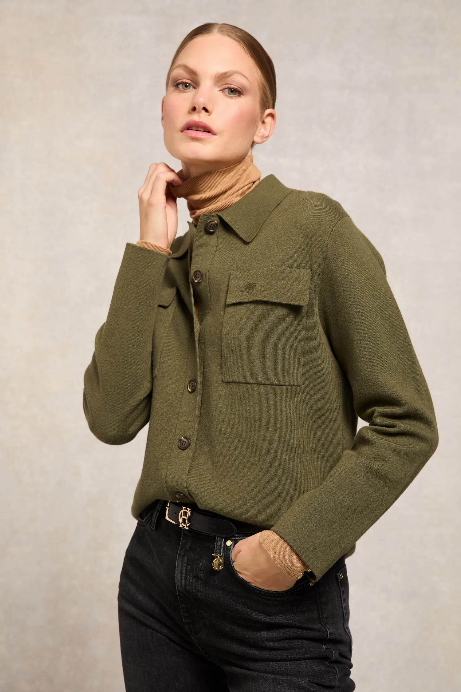 Hot Maria Knitted Overshirt Women Shirts & Blouses