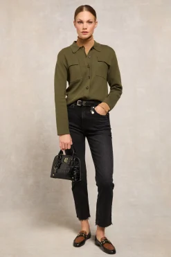 Hot Maria Knitted Overshirt Women Shirts & Blouses