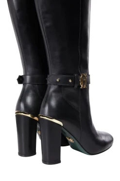 Sale Marlborough Knee Boot (Black Leather) Women Boots