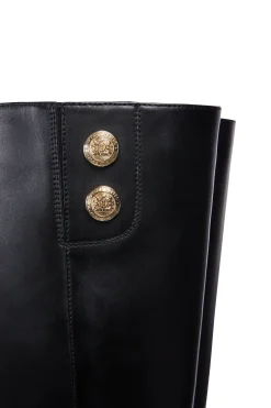 Sale Marlborough Knee Boot (Black Leather) Women Boots