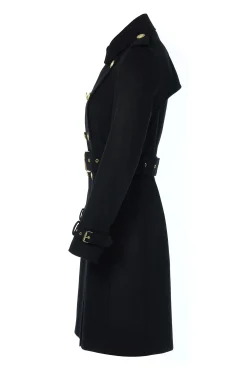 Hot Marlborough Trench Coat (Soft Black) Women Trench Coats|Coats