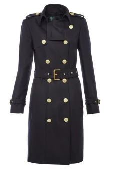 Outlet Marlborough Trench Coat (Soft Navy) Women Trench Coats|Coats