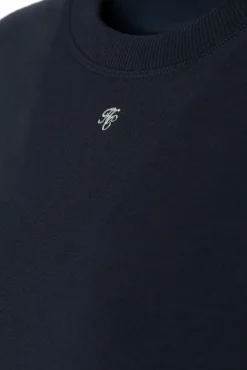 Outlet Monogram Crew Neck Sweat (Ink Navy) Women Sweatshirts