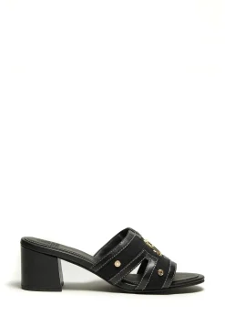 Discount Monogram Mule (Black Canvas) Women Sandals & Slides