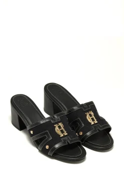 Discount Monogram Mule (Black Canvas) Women Sandals & Slides
