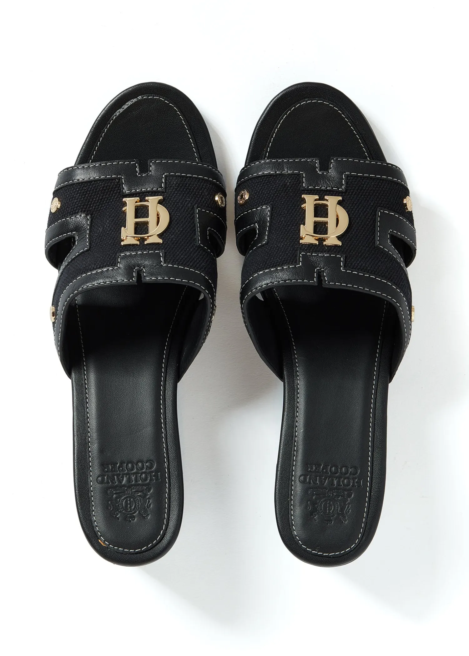 Discount Monogram Mule (Black Canvas) Women Sandals & Slides