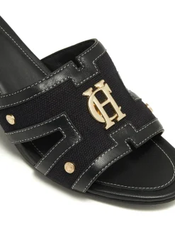 Discount Monogram Mule (Black Canvas) Women Sandals & Slides